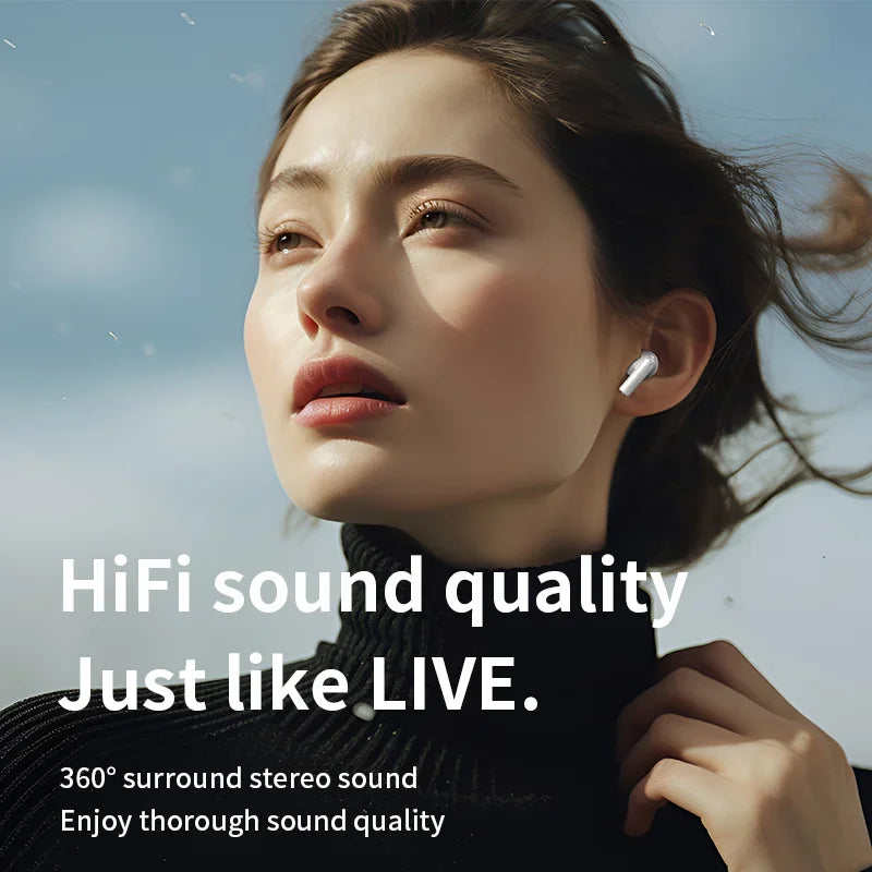 Auriculares Bluetooth originales, auriculares inalámbricos Bluetooth con cancelación de ruido y micrófono, auriculares inalámbricos para smartphones