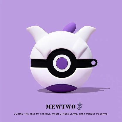 Funda para Airpods Pro 3 2025, funda protectora antigolpes con diseño de Pokémon Ball 3D y anime para niños y niñas.