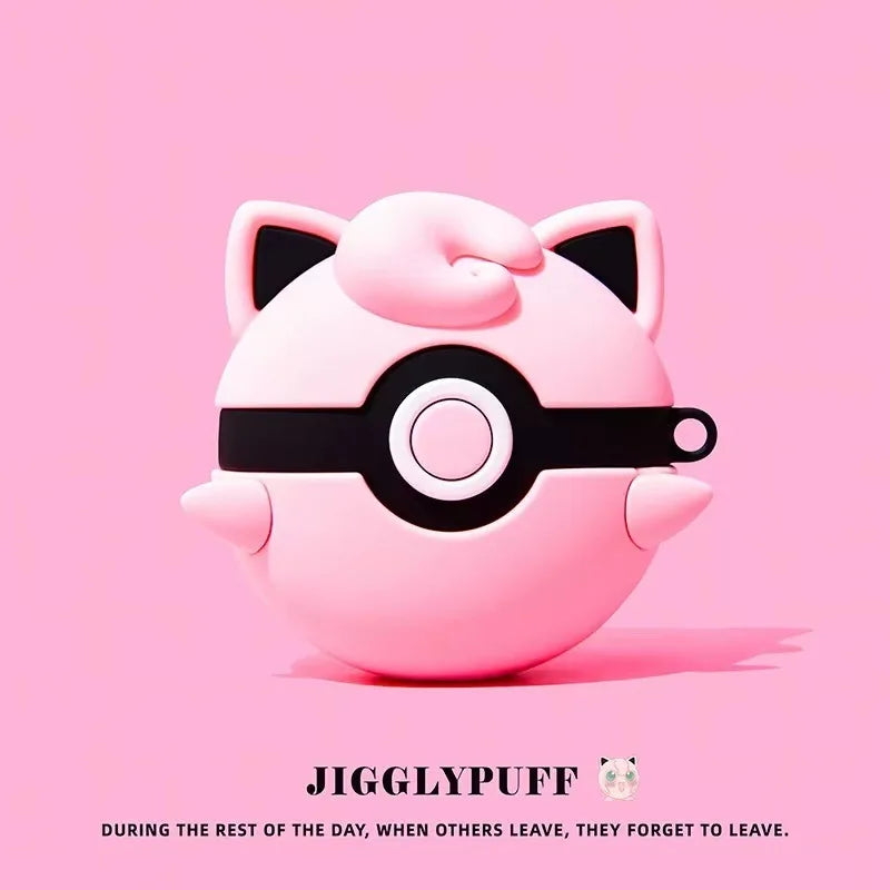 Funda para Airpods Pro 3 2025, funda protectora antigolpes con diseño de Pokémon Ball 3D y anime para niños y niñas.