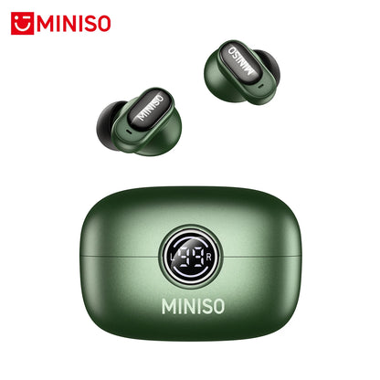 Auriculares Bluetooth MINISO MS105, intrauditivos, suaves, inalámbricos, resistentes al agua IPX5.