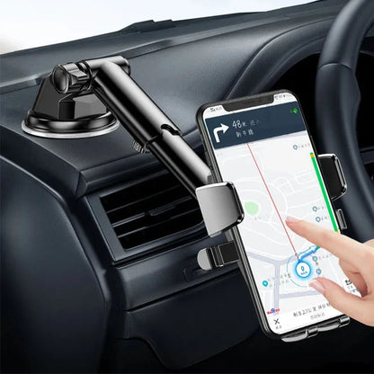 Soporte para teléfono móvil para coche con ventosa, soporte para navegación GPS, soporte para smartphone/celular en el coche para iPhone