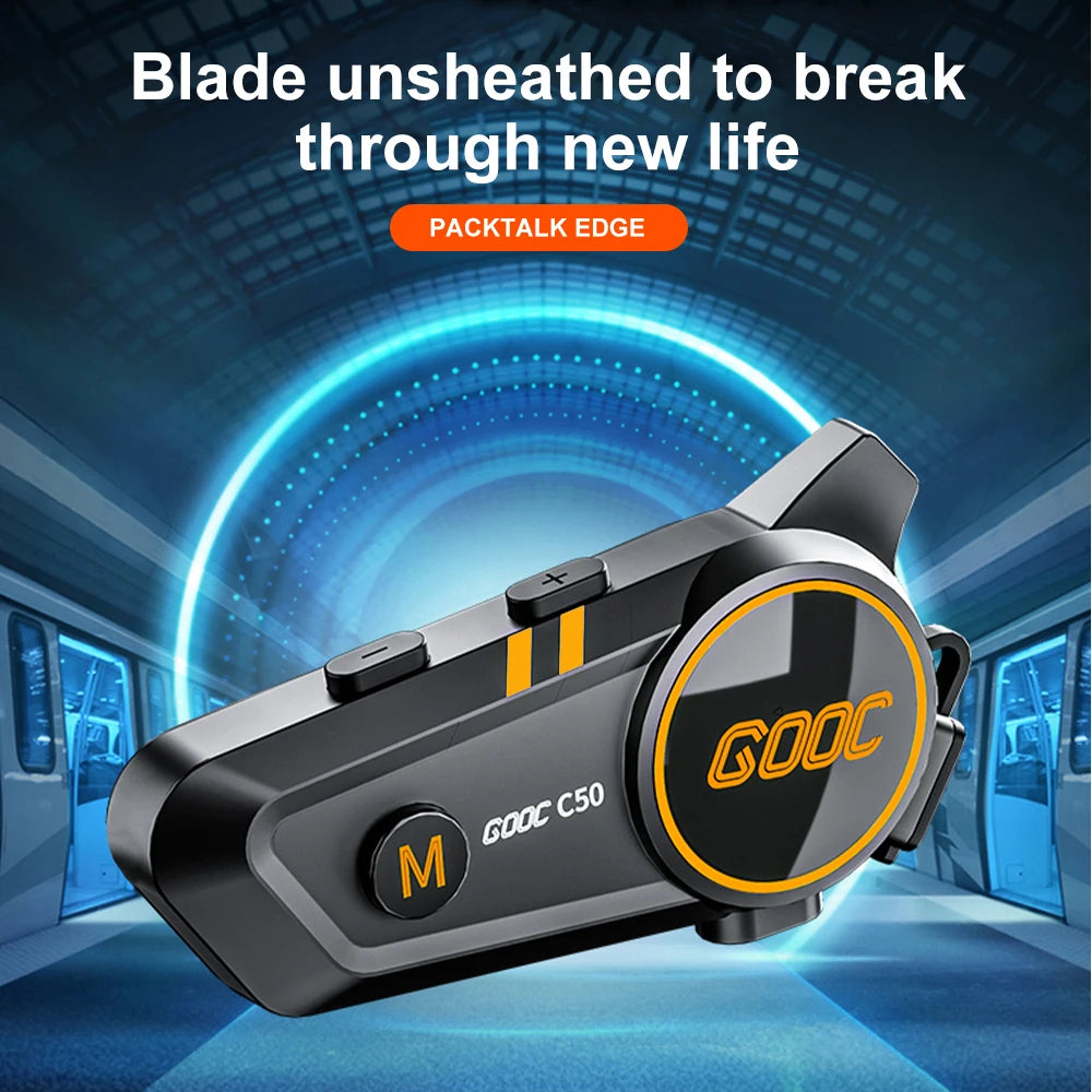 Auriculares Bluetooth 5.3 para casco, inalámbricos, manos libres, kit telefónico para motocicleta, resistentes al agua, con reproductor de música MP3 y altavoz para moto.