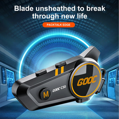Auriculares Bluetooth 5.3 para casco, inalámbricos, manos libres, kit telefónico para motocicleta, resistentes al agua, con reproductor de música MP3 y altavoz para moto.