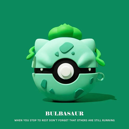 Funda para Airpods Pro 3 2025, funda protectora antigolpes con diseño de Pokémon Ball 3D y anime para niños y niñas.