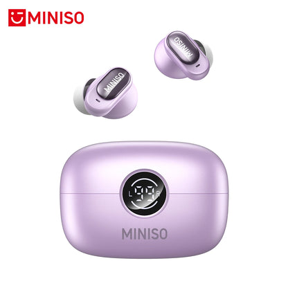 Auriculares Bluetooth MINISO MS105, intrauditivos, suaves, inalámbricos, resistentes al agua IPX5.